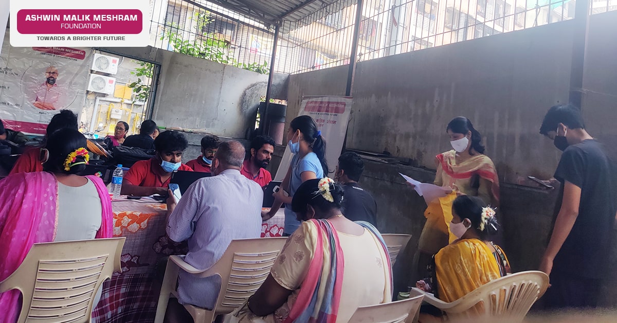 A drive conducted at Nehru Nagar, Kurla by AMM Foundation, in association with Rashmi Indulkar.