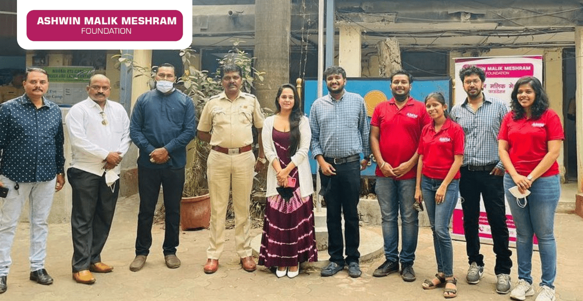 AMM Foundation conducted an eye check-up camp at Nehru Nagar Police Station, Kurla