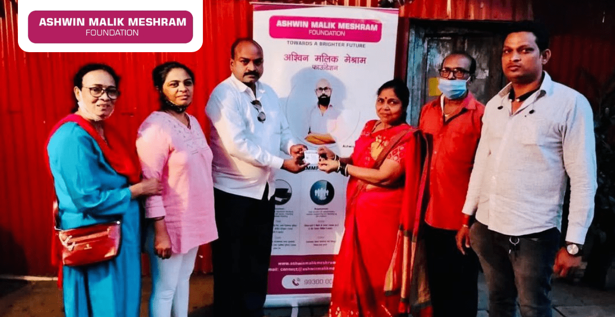 200+ Eshram cards were distributed by AMM Foundation at Sable Nagar, Kurla