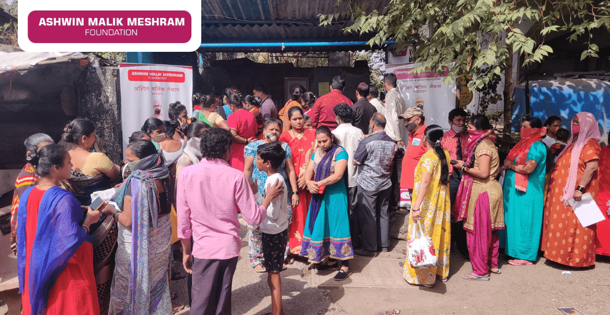 AMM Foundation conducted an E-Shram Yojana Drive at Sable Nagar, Kurla.