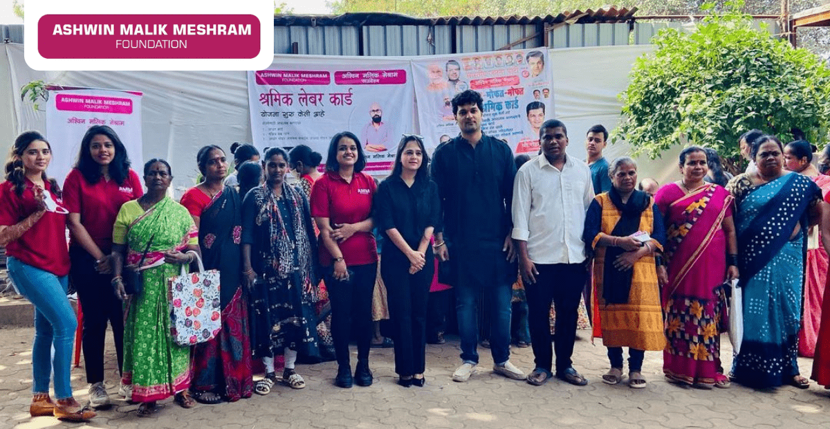 AMM Foundation in association with MLA Ameet Satam and Corporator Rohan Rathod organised an E-Shram Yojana camp at Shivaji Nagar, Andheri West.