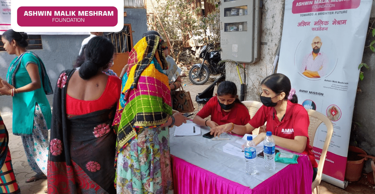 AMM Foundation in association with MLA Ameet Satam and Corporator Rohan Rathod organised an E-Shram Yojana camp at Shivaji Nagar, Andheri West.