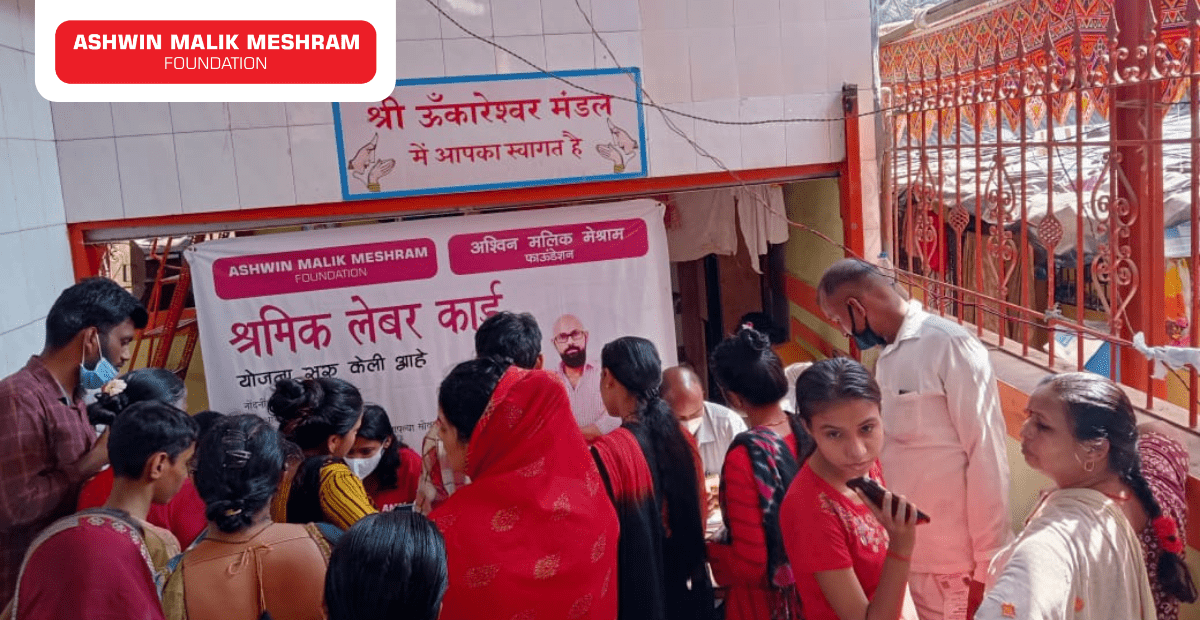350+ beneficiaries registered in a two-day E-Shram Camp Conducted by AMM Foundation at Chembur.