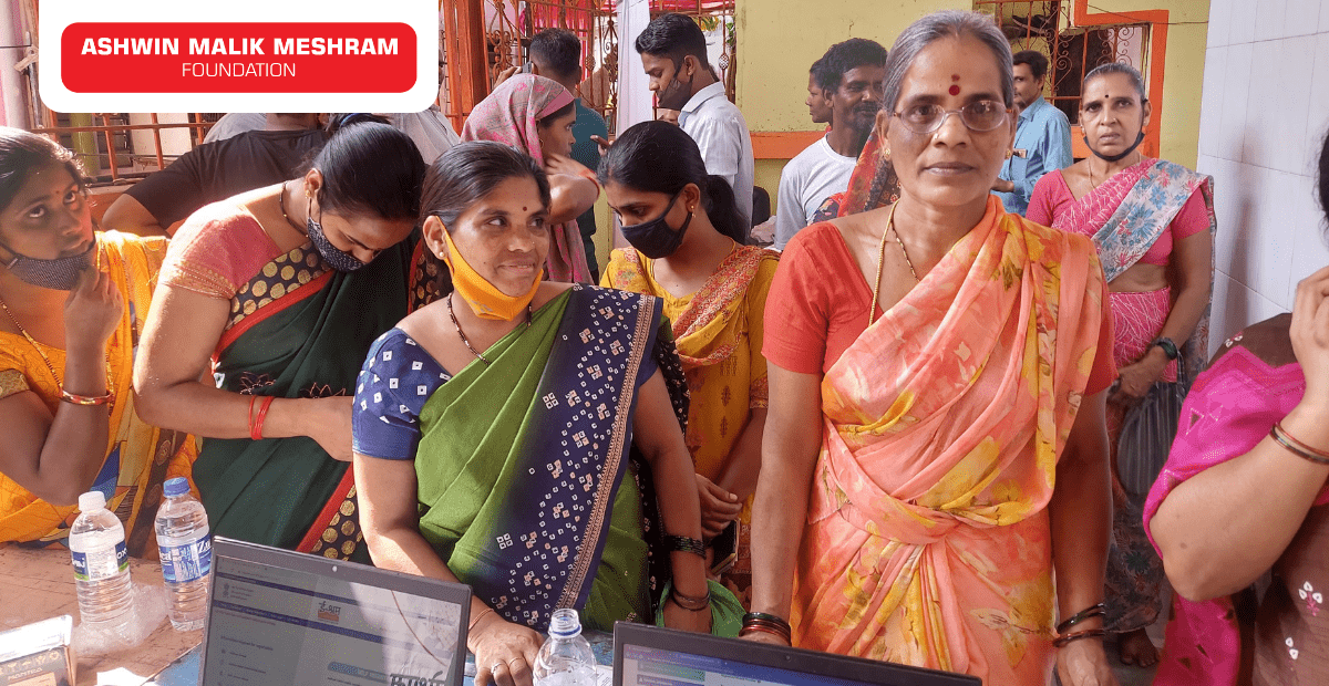 350+ beneficiaries registered in a two-day E-Shram Camp Conducted by AMM Foundation at Chembur.