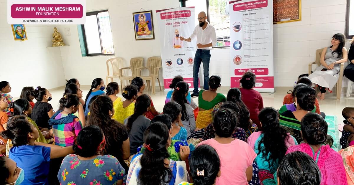 Ashwin Malik-Sanitary Pad Donation Drive