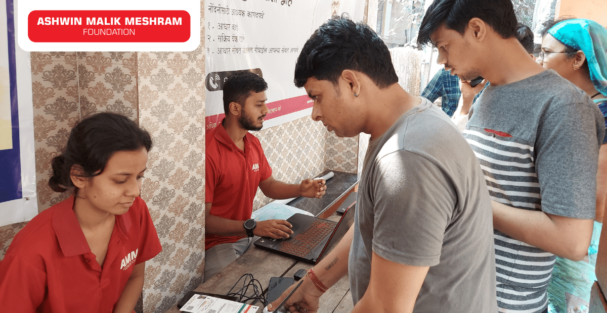 More Than 150 Beneficiaries Registered in the E-Shram Yojna Camp Conducted By AMM Foundation.