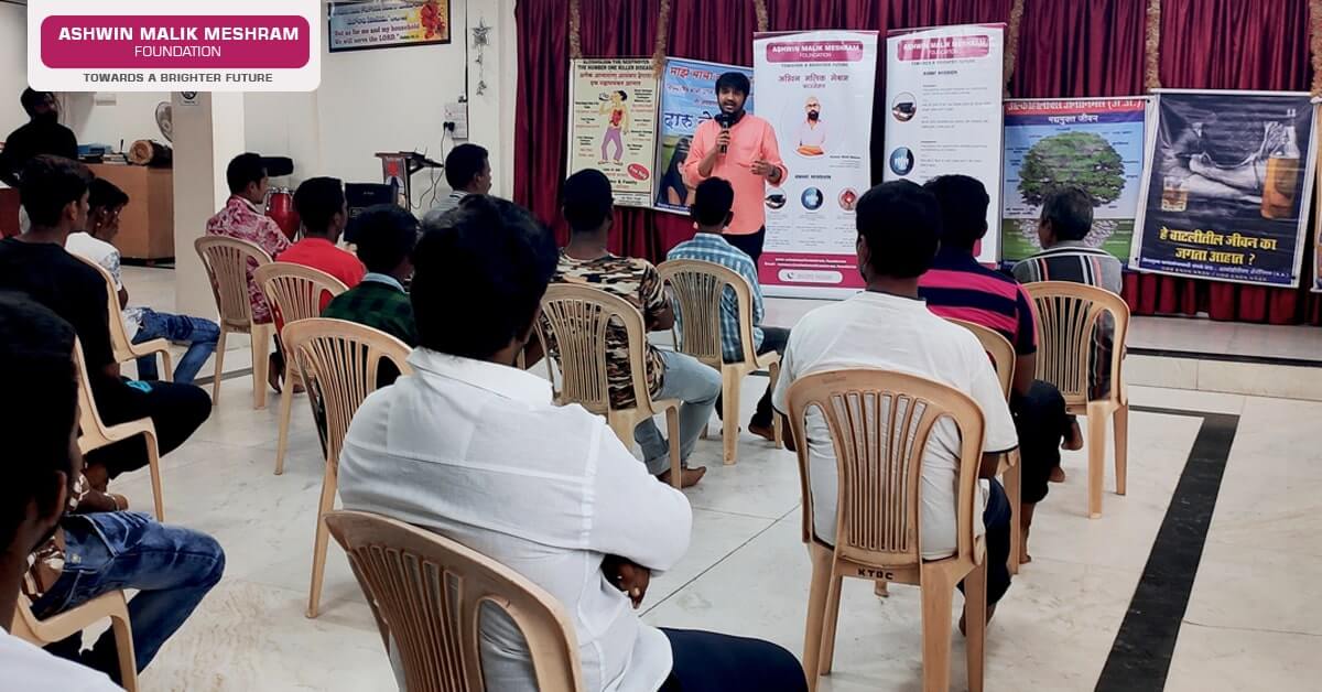 Ashwin Malik Meshram, Alcohol DeAddiction Session