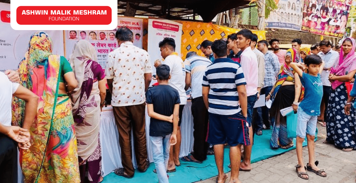 AMM Foundation in association with Shivsena Shakha Kramank 151 organised a Ayushman Bharat Health Card Camp at Thakkar Bappa Colony, Chembur.