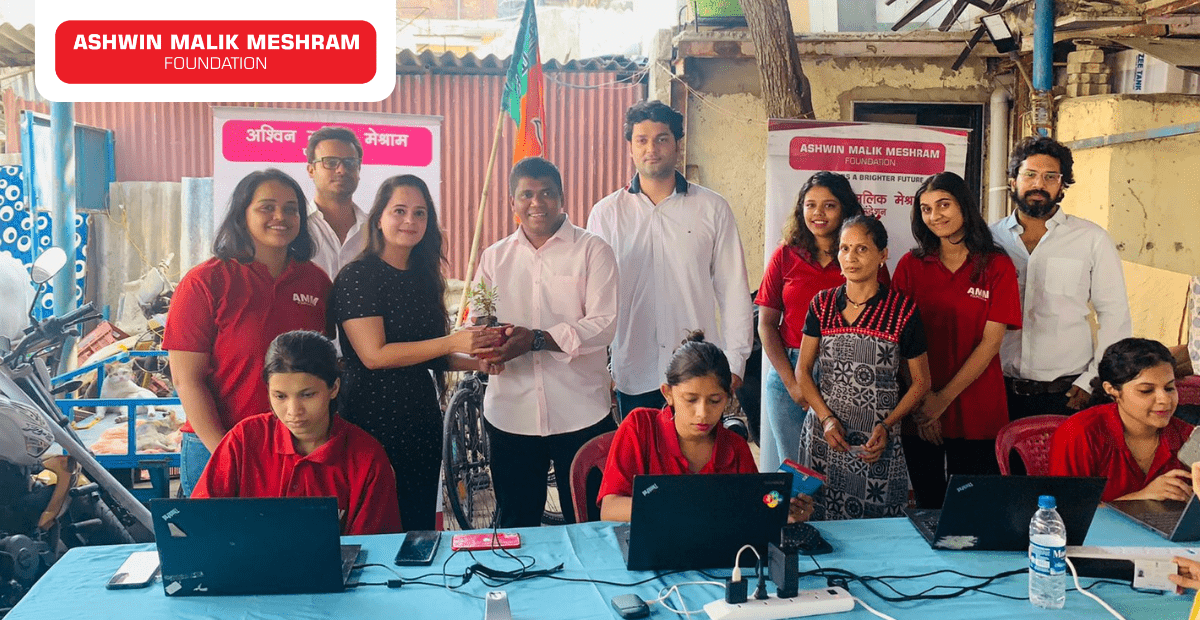 E-Shram Yojna Drive Conducted by AMM Foundation in association with MLA Ameet Satam and Corporator Rohan Rathod at Bharat Nagar, Versova.