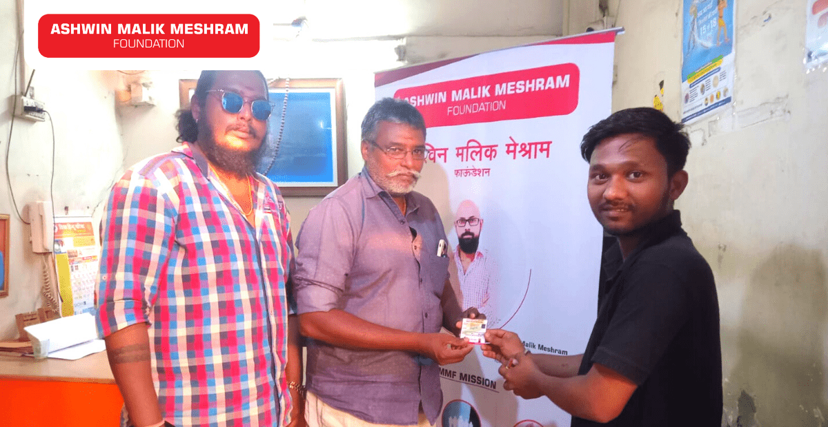 E-Shram Card Distribution Camp Conducted by AMM Foundation at Thakkar Bappa, Chembur.