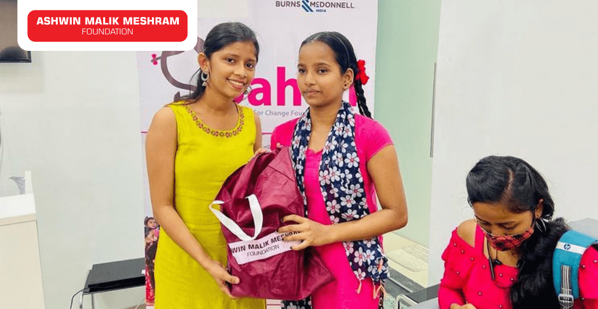 Ashwin Malik Meshram Foundation conducted a seminar on “Menstruation Hygiene Awareness” for teenager girls at their Kurla office.