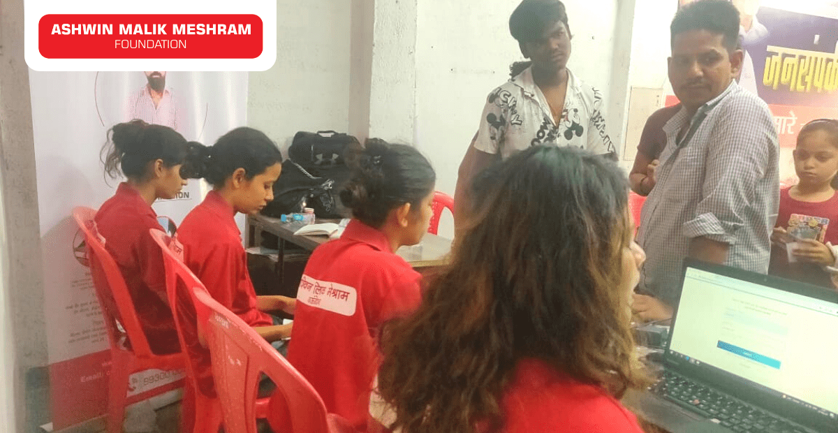 150+ Beneficiaries were registered in the Ayushman Bharat Health Card Camp conducted by AMM Foundation at Mahatma Jyotiba Phule Nagar, Chunabhatti.