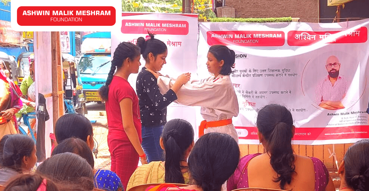 To empower women, Ashwin Malik Meshram Foundation in association with MLA Ashish Shelar Organised a Self-Defense Training Camp for teenage girls and women at Santacruz, West.