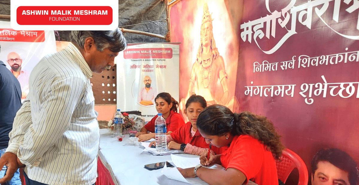 200+ beneficiaries were registered in the Ayushman Health Id Camp conducted by AMM Foundation in association with Rashmi Jadhav at J.N. Road, Mulund (West).