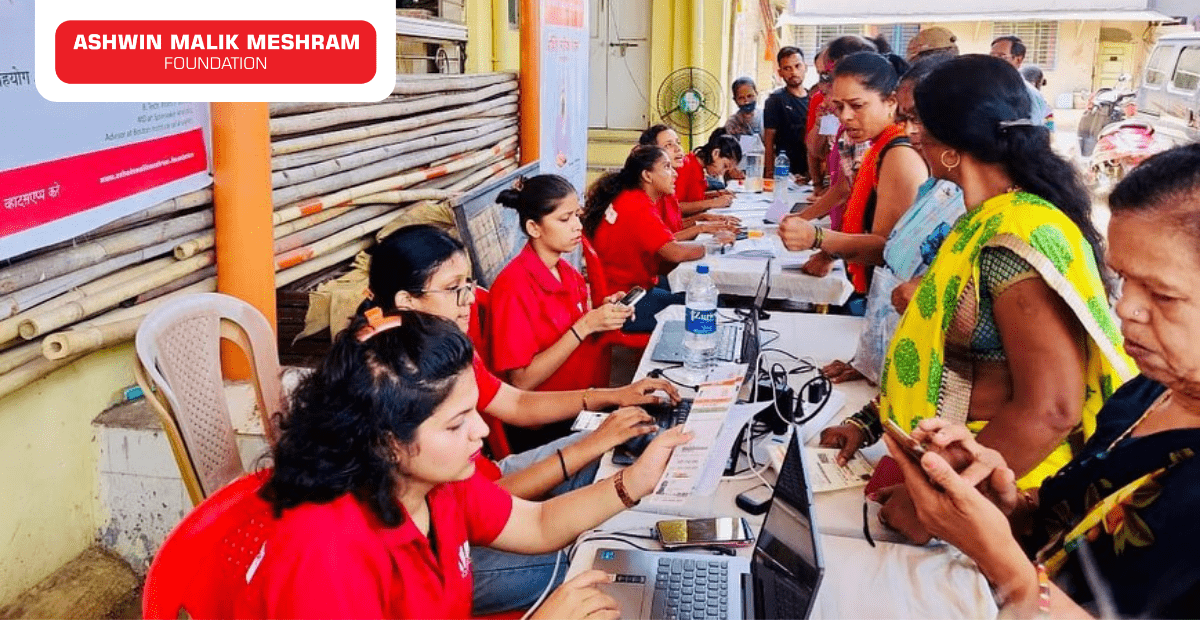 Ashwin Malik Meshram Foundation in association with Akhil Koli Samaj conducted an Ayushman Bharat Health Card Camp at Worli Koliwada.