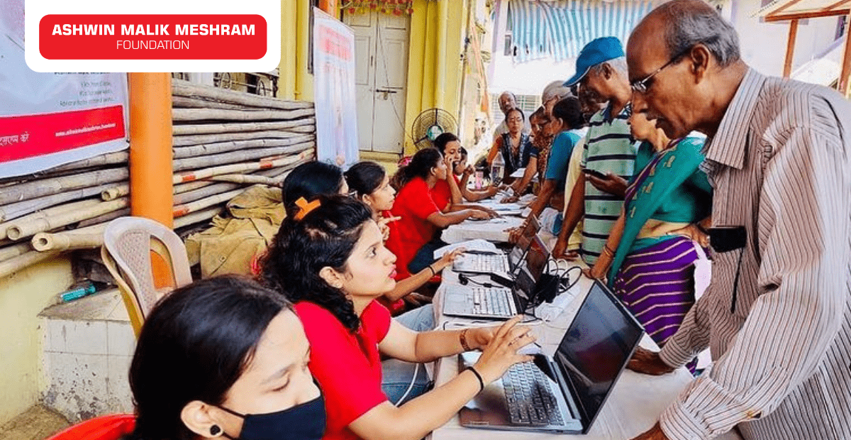 Ashwin Malik Meshram Foundation in association with Akhil Koli Samaj conducted an Ayushman Bharat Health Card Camp at Worli Koliwada.