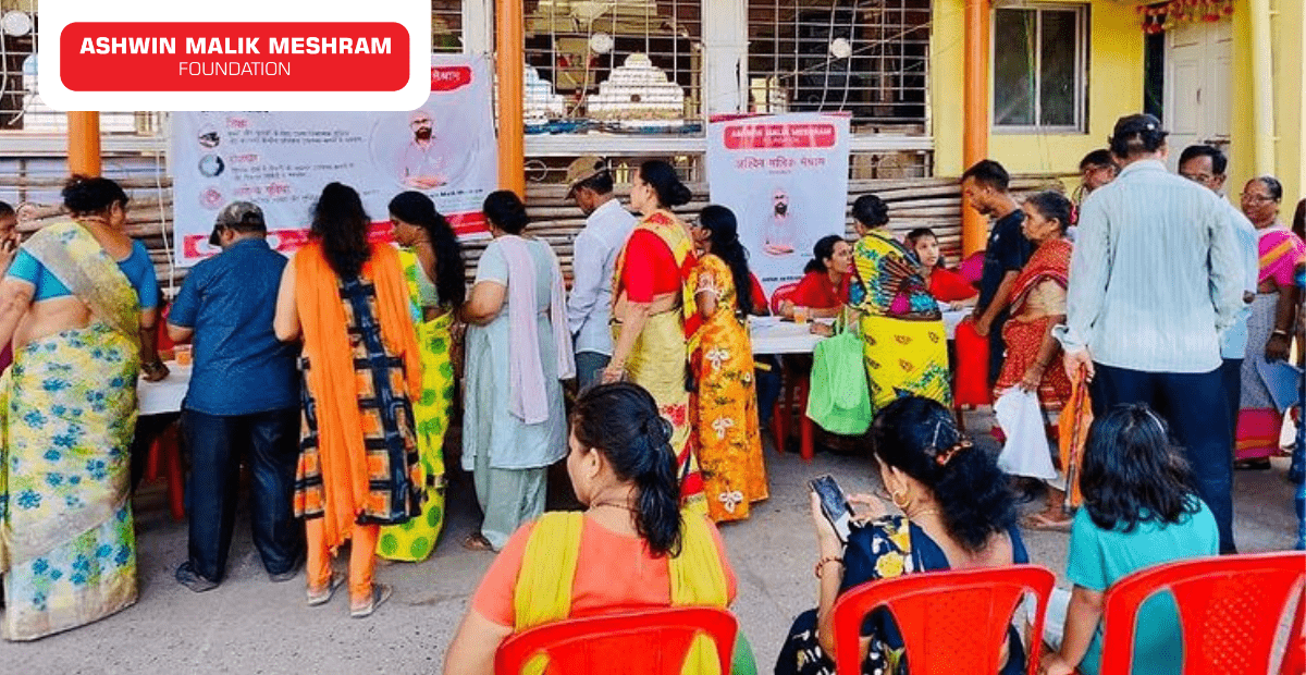 Ashwin Malik Meshram Foundation in association with Akhil Koli Samaj conducted an Ayushman Bharat Health Card Camp at Worli Koliwada.