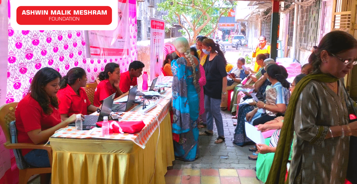 200+ beneficiaries registered in the Ayushman Health Card Camp conducted by AMM Foundation at Mulund.