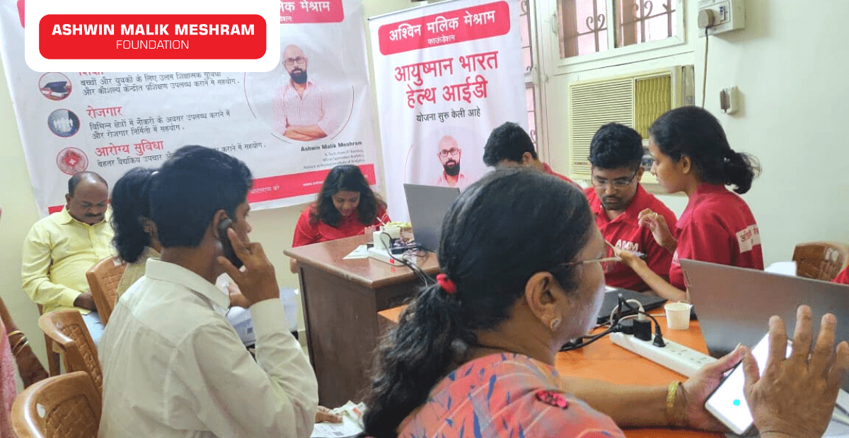 On the occasion of Buddha Purnima, AMM Foundation organised an Ayushman Bharat Health Card Camp for people of all age groups at Kalina.