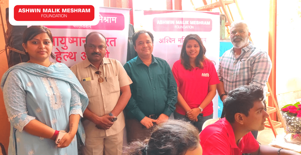 Ayushman Bharat Health Card Camp conducted by AMM Foundation at Sai Baba Mandir, Goregaon (East).
