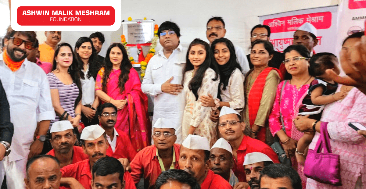 AMM Foundation in association with BJP Mumbai Chitrapat Natya Aghadi organised an Ayushman Bharat Health Card Camp along with E-Shram Yojana Camp for coolies and staff working at Mumbai Central Railway Station.