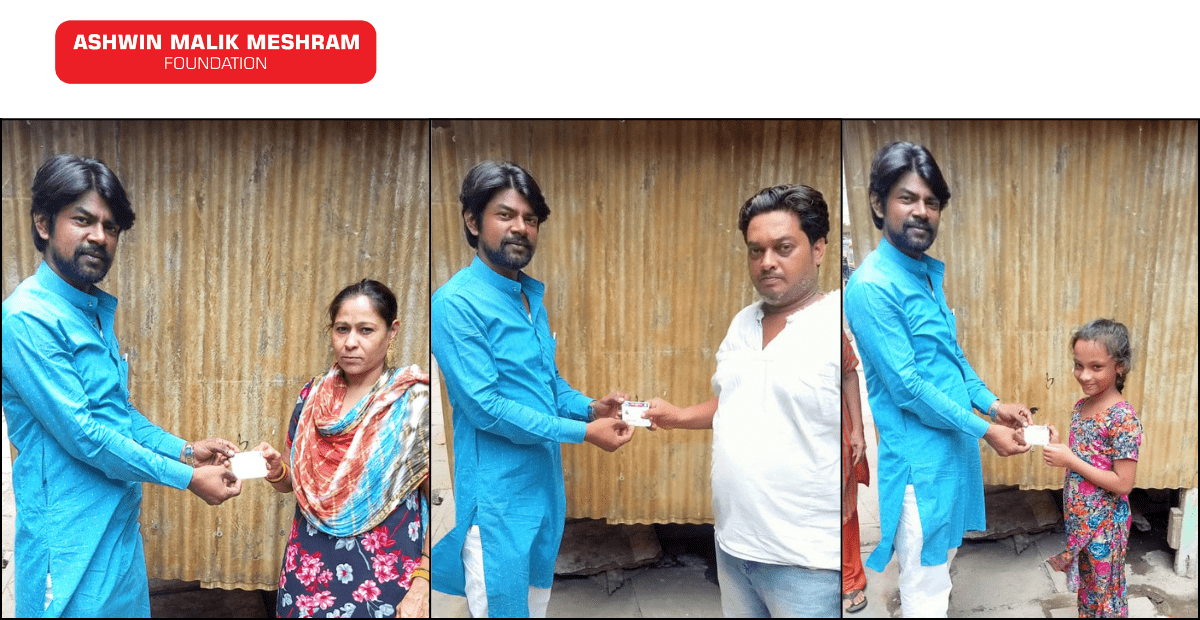 100+ Ayushman Bharat Health Card Distributed by AMMF Volunteers at Jagruti Nagar, Kurla.