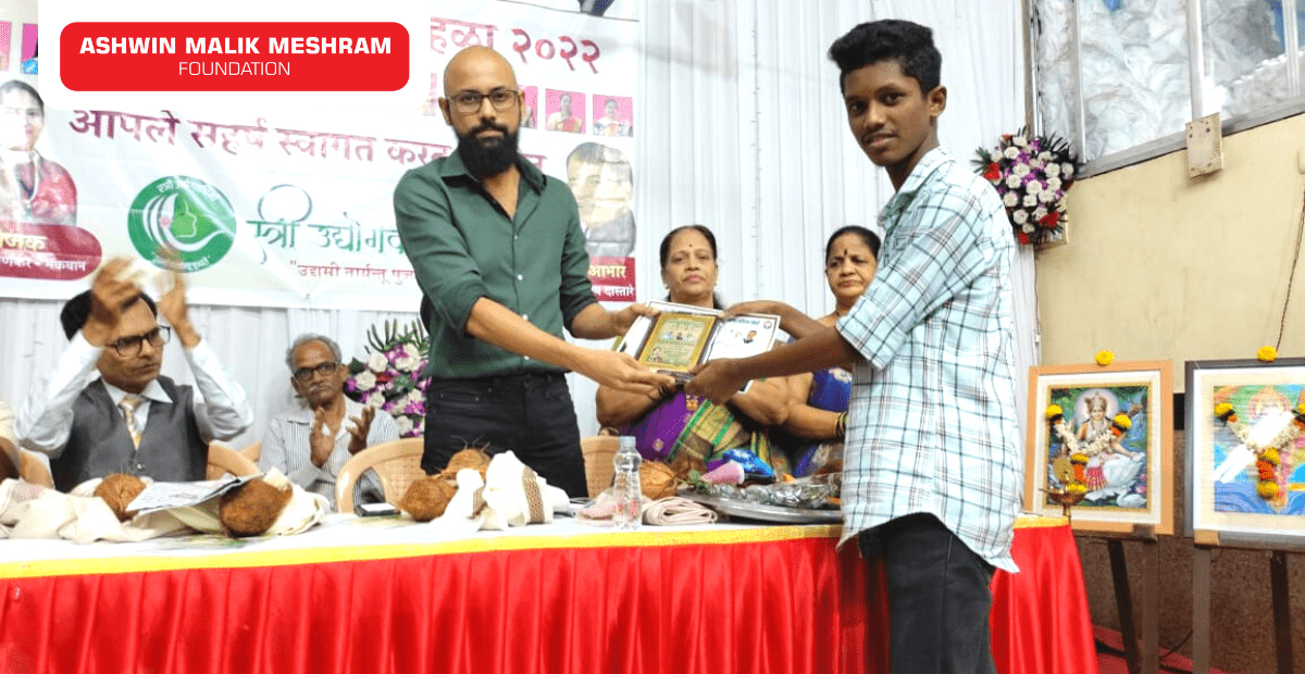 Our Chairman, Mr. Ashwin Malik Meshram Invited as the Chief Guest at Felicitation Ceremony of SSC and HSC Pass Out Students at Wadala.