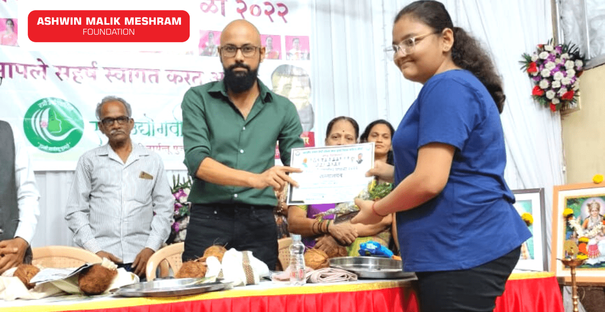 Our Chairman, Mr. Ashwin Malik Meshram Invited as the Chief Guest at Felicitation Ceremony of SSC and HSC Pass Out Students at Wadala.