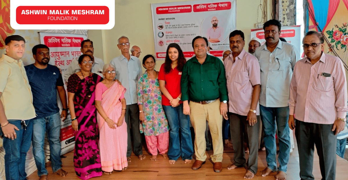 During the auspicious Ganesh Mahotsav, Ashwin Malik Meshram Foundation conducted an Ayushman Bharat Health Card Camp at Nehru Nagar Sarvajanik Sri Seva Mandal.