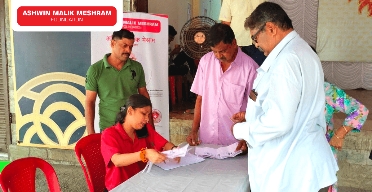 During the auspicious Ganesh Mahotsav, Ashwin Malik Meshram Foundation conducted an Ayushman Bharat Health Card Camp at Nehru Nagar Sarvajanik Sri Seva Mandal.