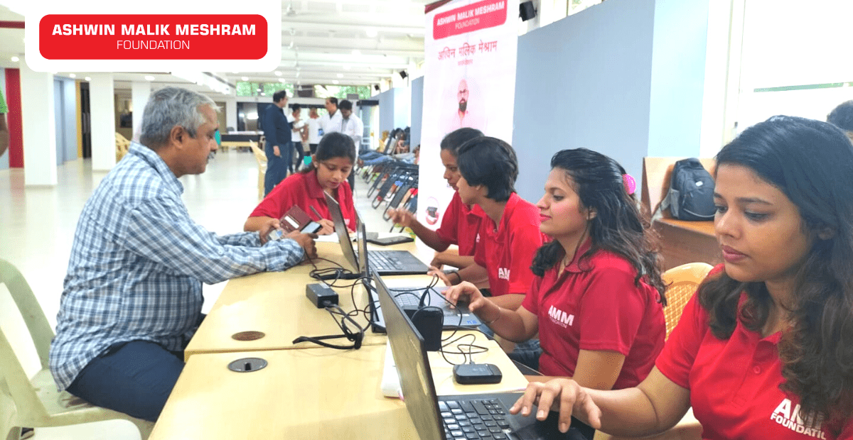 Ashwin Malik Meshram Foundation conducted an Ayushman Bharat Health ID Camp for students, teachers as well as non- teaching staff of IIT Bombay.