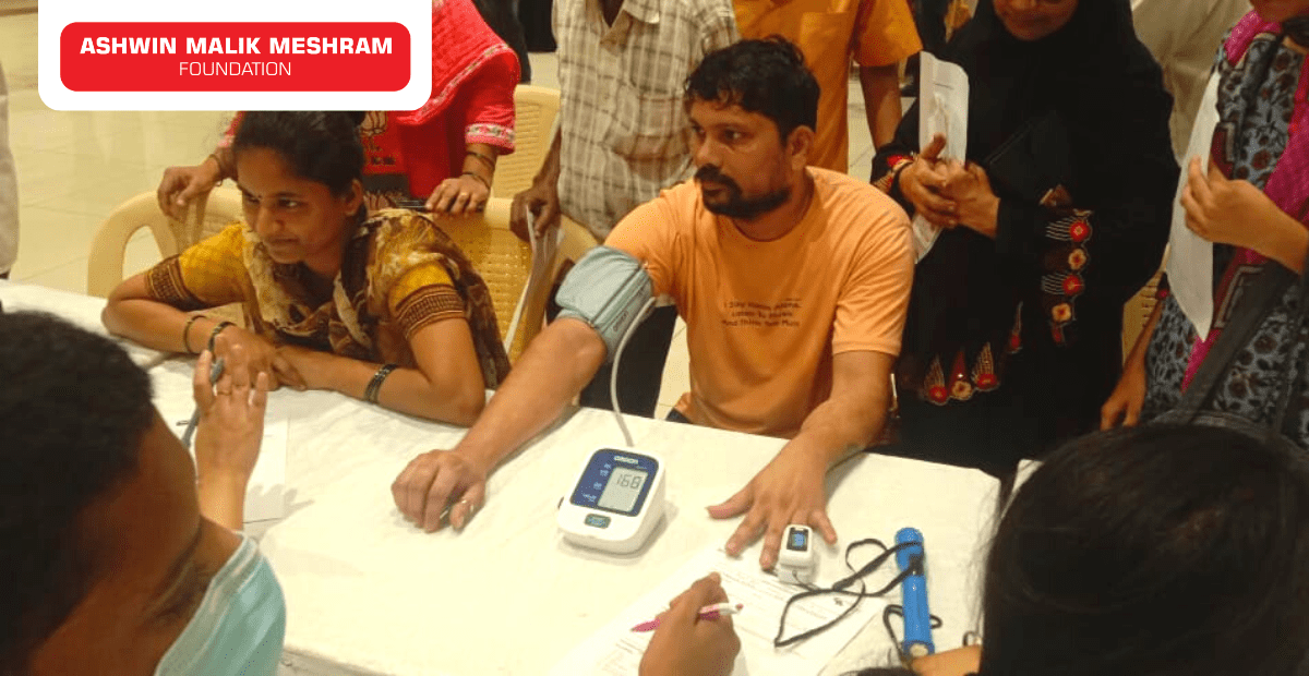 Ashwin Malik Meshram Foundation conducted a Free Medical Check-up Camp along with Aayushman Bharat Health ID Camp at Sewri, Wadala.