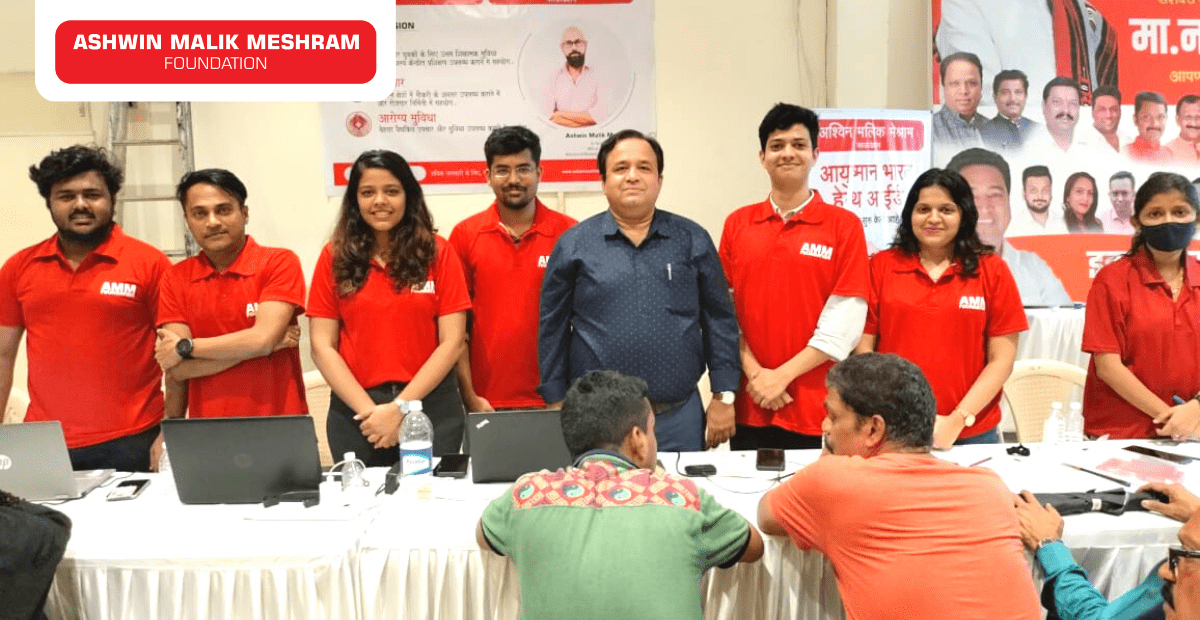 Ashwin Malik Meshram Foundation conducted a Free Medical Check-up Camp along with Aayushman Bharat Health ID Camp at Sewri, Wadala.