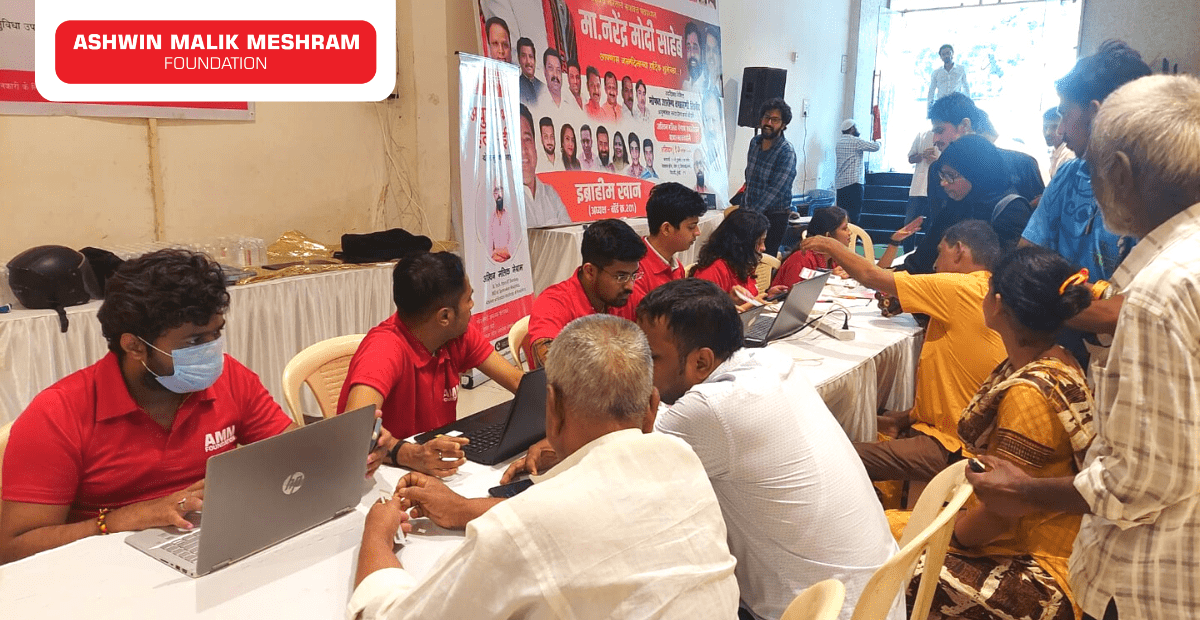 Ashwin Malik Meshram Foundation conducted a Free Medical Check-up Camp along with Aayushman Bharat Health ID Camp at Sewri, Wadala.