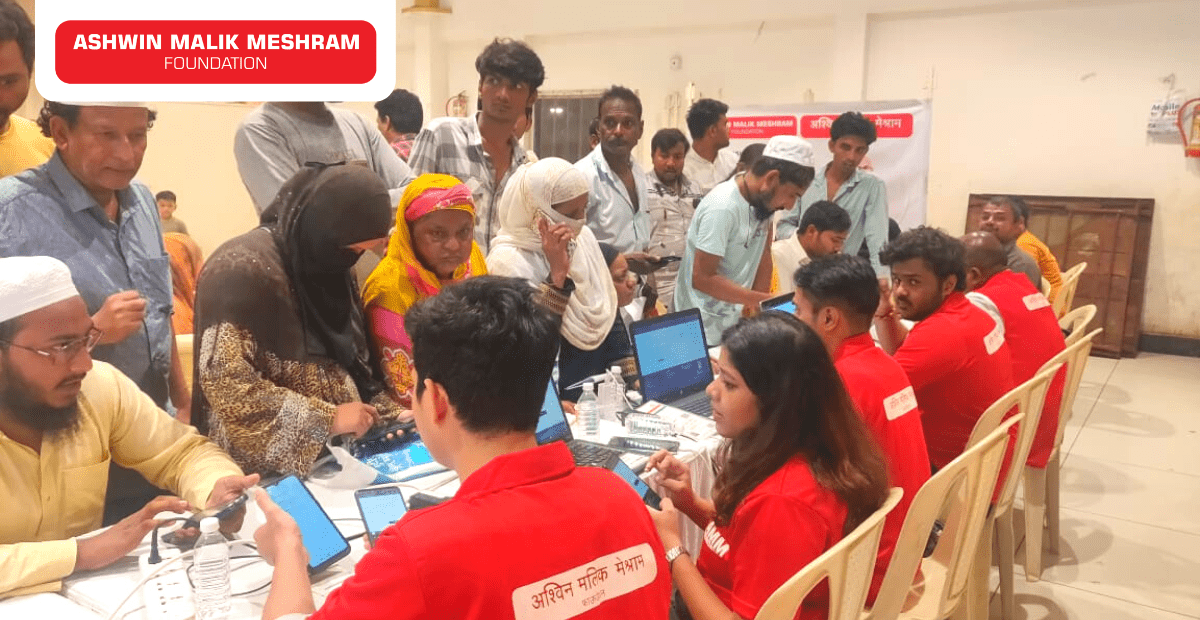 Ashwin Malik Meshram Foundation conducted a Free Medical Check-up Camp along with Aayushman Bharat Health ID Camp at Sewri, Wadala.