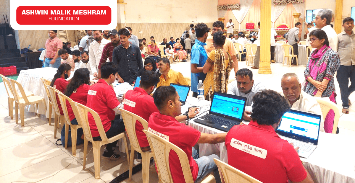 Ashwin Malik Meshram Foundation conducted a Free Medical Check-up Camp along with Aayushman Bharat Health ID Camp at Sewri, Wadala.
