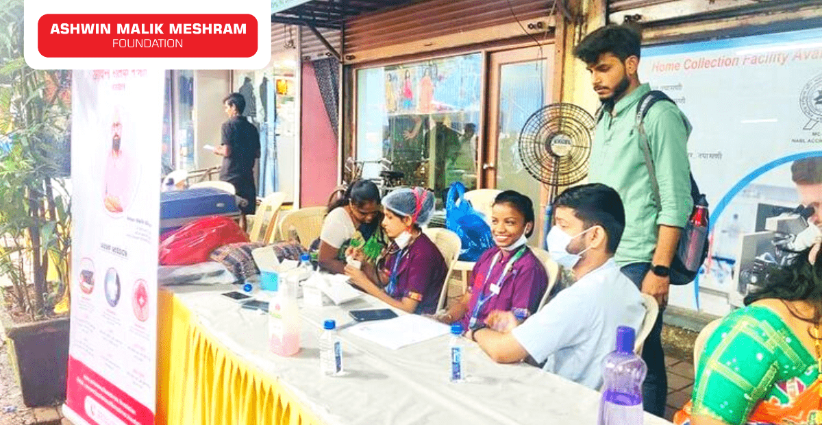 350+ People benefited from Free Medical Checkup Camp along with Ayushman Bharat Health ID Camp conducted at Dadar by Ashwin Malik Meshram Foundation.