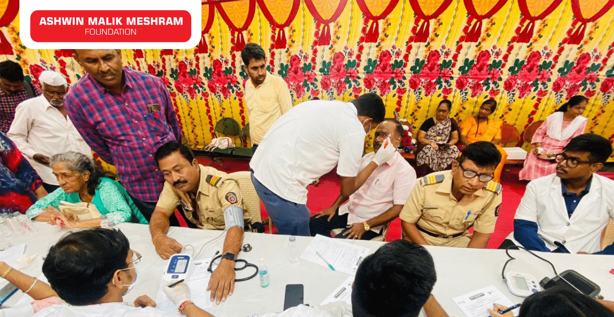 1500+ people benefited from Free Medical Checkup Camp along with Ayushman Bharat Health ID Camp conducted at Wadala by AMM Foundation.