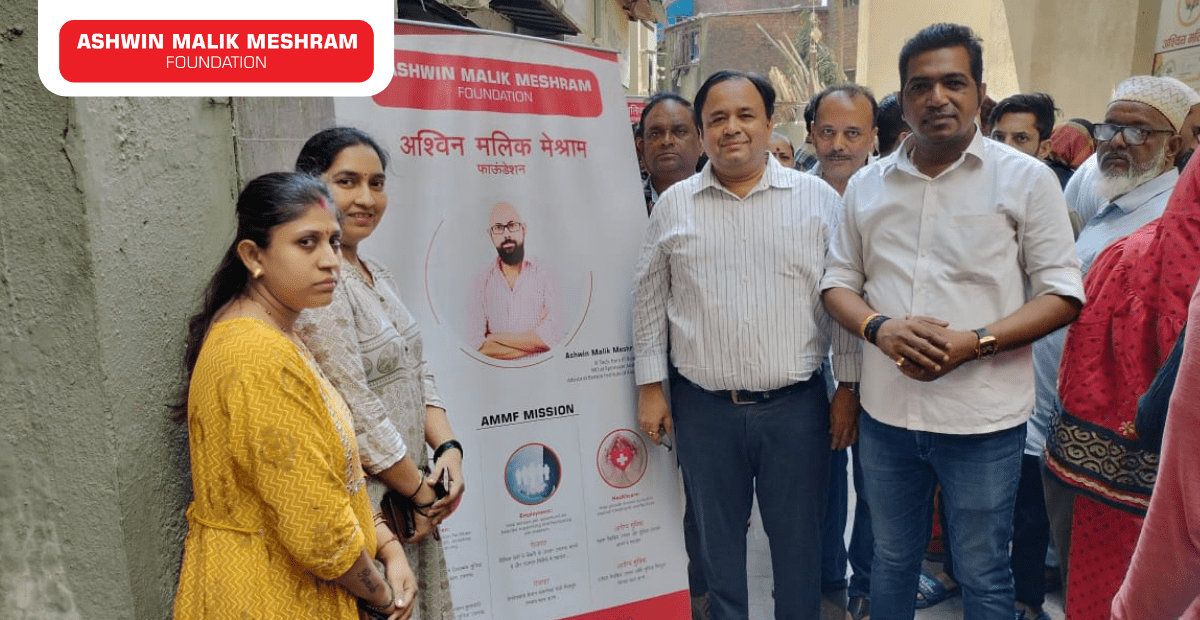 Free Eye Check-up Camp along with Ayushman Bharat Health ID Camp conducted at Santacruz by AMM Foundation.