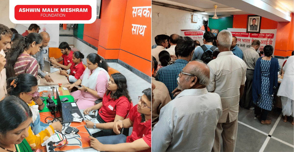 300+ BENEFICIARIES REGISTERED IN THE ABHA CARD CAMP ALONG WITH EYE CHECK-UP CAMP CONDUCTED AT ANDHERI EAST.