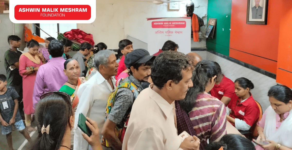 300+ BENEFICIARIES REGISTERED IN THE ABHA CARD CAMP ALONG WITH EYE CHECK-UP CAMP CONDUCTED AT ANDHERI EAST.