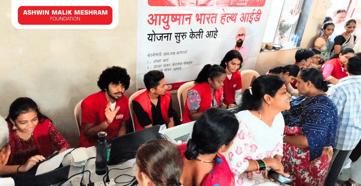 Medical Camp, Eye Check-Up Camp and Ayushman Bharat Health Card Camp Conducted by AMM Foundation at Mahakali Caves, Andheri East.