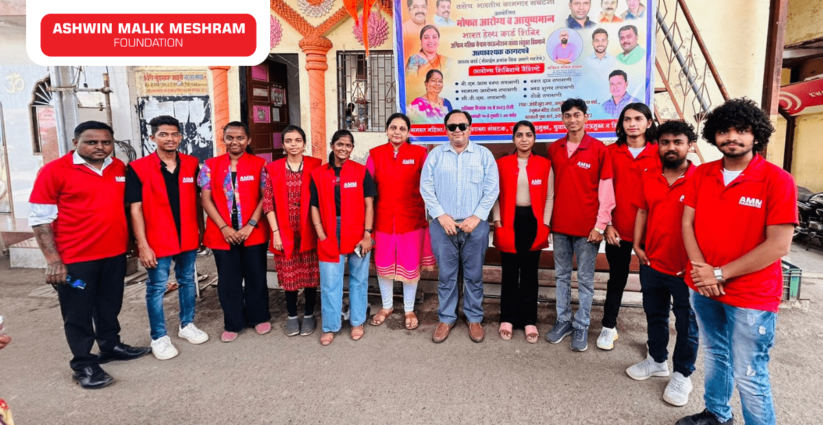 Medical Camp, Eye Check-Up Camp and Ayushman Bharat Health Card Camp Conducted by AMM Foundation at Mahakali Caves, Andheri East.