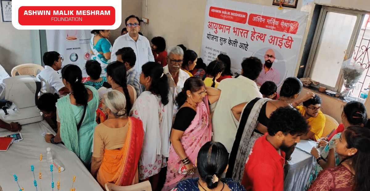 Medical Camp, Eye Check-Up Camp and Ayushman Bharat Health Card Camp Conducted by AMM Foundation at Mahakali Caves, Andheri East.
