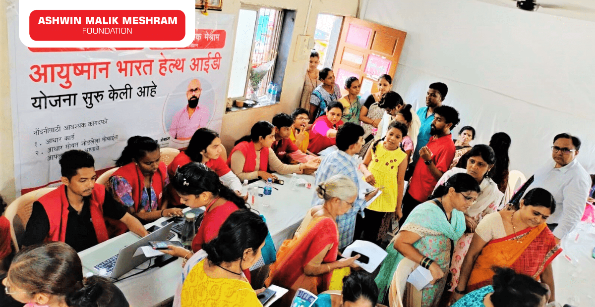 Medical Camp, Eye Check-Up Camp and Ayushman Bharat Health Card Camp Conducted by AMM Foundation at Mahakali Caves, Andheri East.