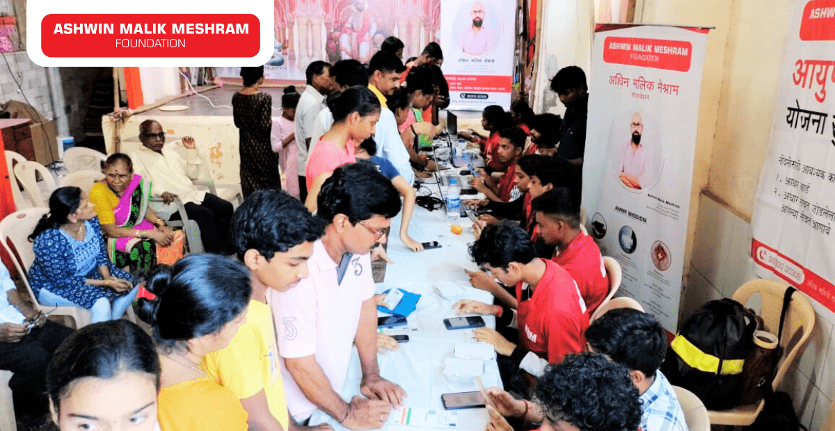 500+ Beneficiaries registered in the Eye Checkup Camp along with ABHA Card Camp Conducted by AMM Foundation at Marol Pipeline, Andheri East.