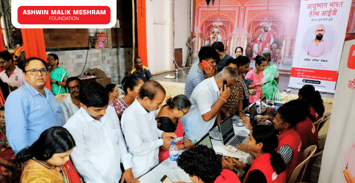 500+ Beneficiaries registered in the Eye Checkup Camp along with ABHA Card Camp Conducted by AMM Foundation at Marol Pipeline, Andheri East.