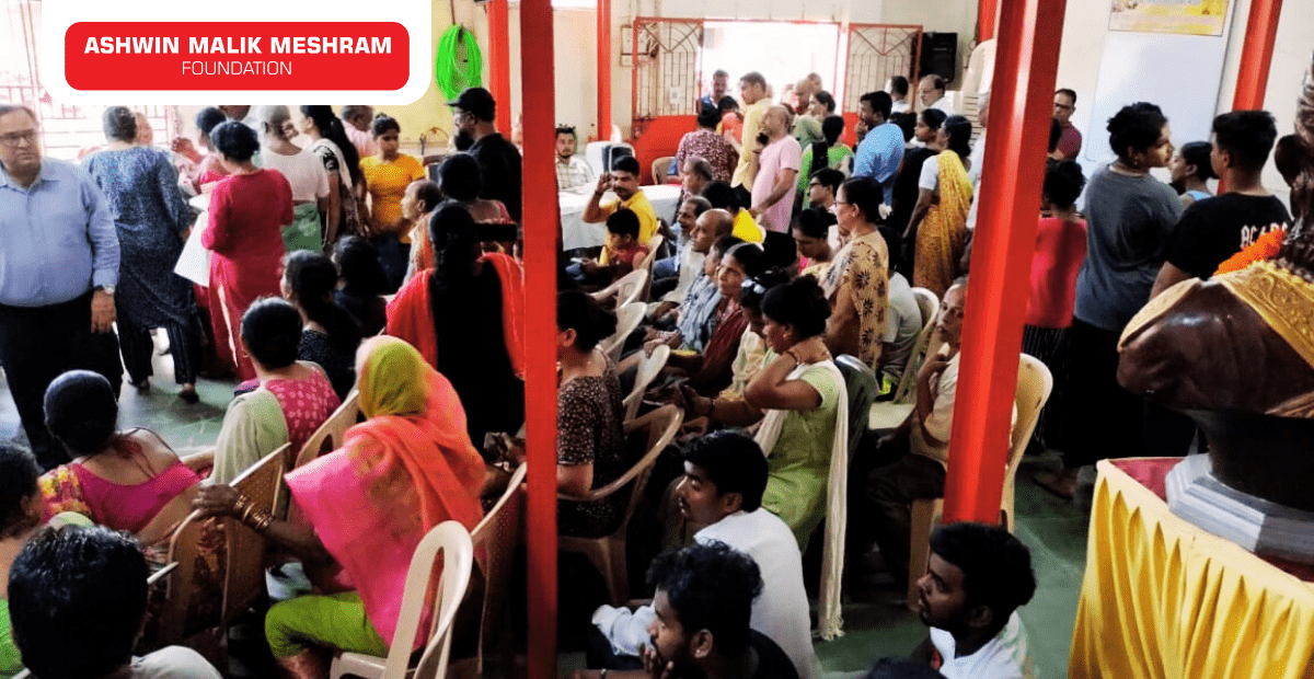 500+ Beneficiaries registered in the Eye Checkup Camp along with ABHA Card Camp Conducted by AMM Foundation at Marol Pipeline, Andheri East.