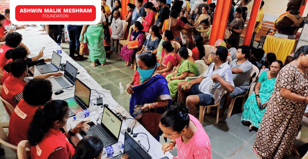 500+ Beneficiaries registered in the Eye Checkup Camp along with ABHA Card Camp Conducted by AMM Foundation at Marol Pipeline, Andheri East.