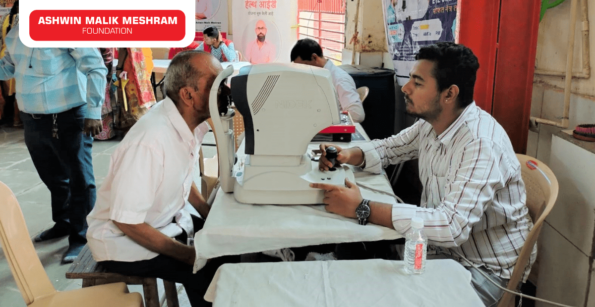 Ashwin Malik Meshram Foundation conducted an Eye Check-up camp along with Aayushman Bharat Health ID Camp at Marol Pipe Line, Andheri (East).